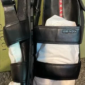 Prada | Shoes | Prada Mens Doublestrap Vitello Leather  display picture 1